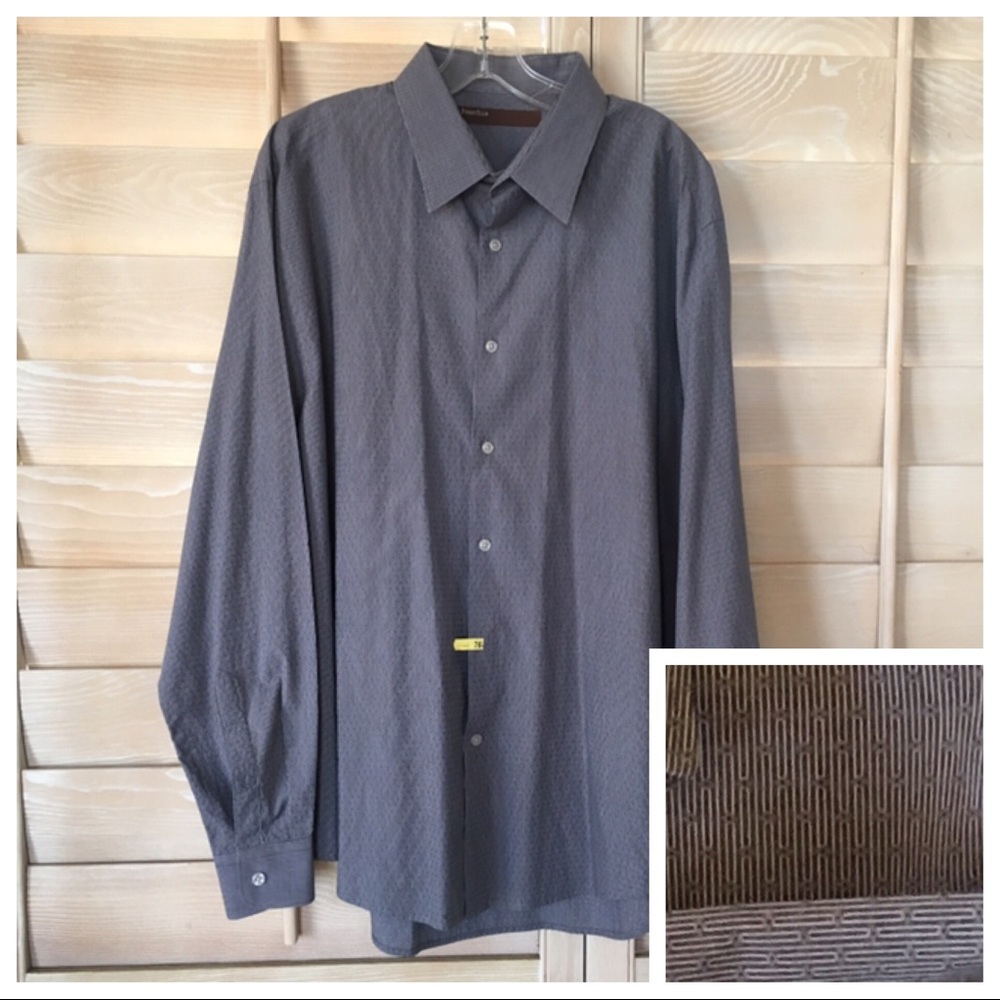 Perry Ellis Mens Long Sleeve Button Down Shirt 2XL